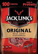 Jack Link's 10000008418 Snack, Jerky, Original, 1.25 oz, Beef, Citric Acid, Flavorings, Pack of 10