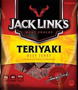 Jack Link's 10000008447 Snack, Jerky, Teriyaki, 2.85 oz, Beef, Citric Acid, Flavorings, Pack of 8