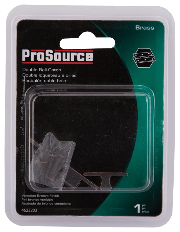 ProSource CB-01CVB-PS Double Ball Catch, Brass, Venetian Bronze, Venetian Bronze