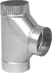 Imperial GV0895 Tee, 7 in, 26 Gauge, Galvanized Steel