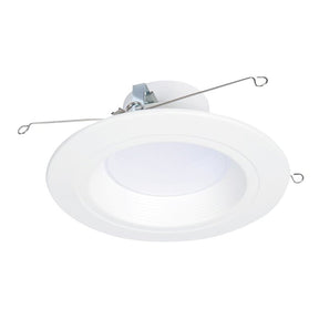 Halo RL Series RL56LS9FSD2W1EWH Downlight, 14.3 W, 120 V, Aluminum/Steel, White, Matte