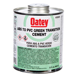 Oatey 30926 Solvent Cement, 32 oz Can, Liquid, Green