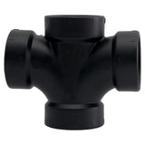 Charlotte Pipe 1-1/2 in. Hub X 1-1/2 in. D Hub ABS Sanitary Tee