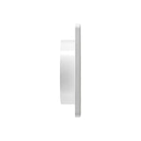 Lambro 361W Exhaust Wall Louvered Vent, 6 in W, Plastic, White