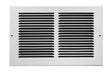 Tru Aire 6 in. H X 10 in. W 1-Way Powder Coat White Steel Floor Baseboard Register