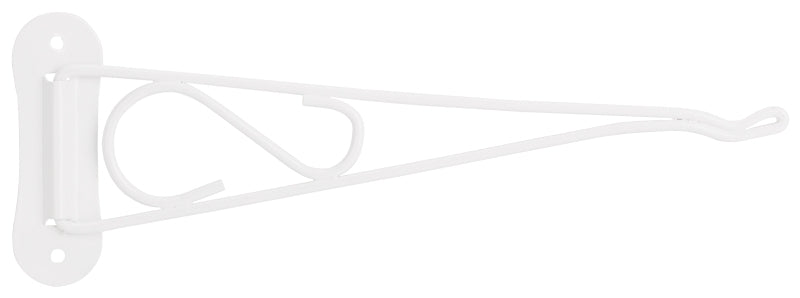 Landscapers Select GB0213L Swivel Plant Bracket, 10-3/8 in L, Steel, White, White, Wall