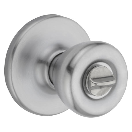 Kwikset 300T 26DCP Privacy Lockset, Knob Handle, Satin Chrome, ADA Compliant, Universal Hand