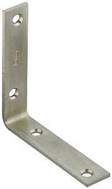 National Hardware 115BC Series N220-145 Corner Brace, 3.98 in L, 0.88 in W, 3.98 in H, Steel, Zinc
