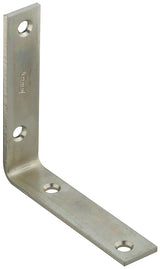 National Hardware 115BC Series N220-145 Corner Brace, 3.98 in L, 0.88 in W, 3.98 in H, Steel, Zinc