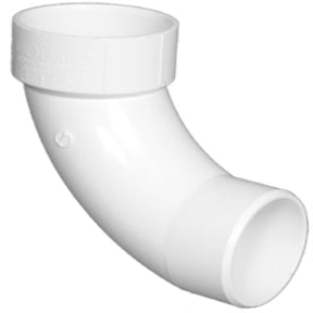 Charlotte Pipe Schedule 40 2 in. Spigot X 2 in. D Hub PVC 90 Degree Elbow 1 pk