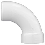 Charlotte Pipe Schedule 40 3 in. Spigot X 3 in. D Hub PVC 90 Degree Elbow 1 pk