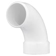 Charlotte Pipe Schedule 40 1-1/2 in. Spigot X 1-1/2 in. D Hub PVC 90 Degree Elbow 1 pk