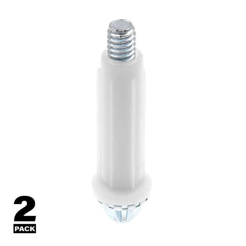 Prime-Line N 6673 Door Pivot, 3/8 in Dia Base, 1-3/8 in H Base, Nylon/Steel, 2/PK