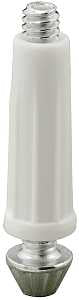 Prime-Line N 6673 Door Pivot, 3/8 in Dia Base, 1-3/8 in H Base, Nylon/Steel, 2/PK