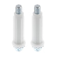 Prime-Line N 6673 Door Pivot, 3/8 in Dia Base, 1-3/8 in H Base, Nylon/Steel, 2/PK