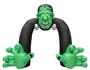 Santas Forest 90837 Inflatable Halloween Monster Archway, 13 ft H, Polyvinyl, Black/Green, Outdoor