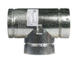 Selkirk 5 in. X 5 in. X 5 in. Aluminum/Galvanized Steel Stove Pipe Tee Cap Flow Tee, Pack of 2