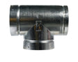Selkirk 6 in. X 6 in. X 6 in. Aluminum/Galvanized Steel Stove Pipe Tee Cap Flow Tee, Pack of 2