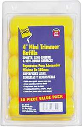 Foampro 65-10 Trimmer Refill, 3/8 in Thick Nap, 4 in L, Foam Cover, 10/PK