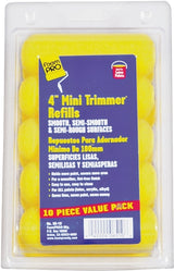 Foampro 65-10 Trimmer Refill, 3/8 in Thick Nap, 4 in L, Foam Cover, 10/PK