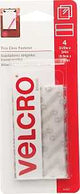 VELCRO Brand 91327 Hook and Loop Fastener, 3/4 in W, 3-1/2 in L, Velcro, Clear, Pack of 6
