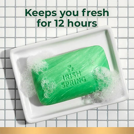 Irish Spring 14177 Bar Soap Green, Green, Clean Fresh, 3.75 oz