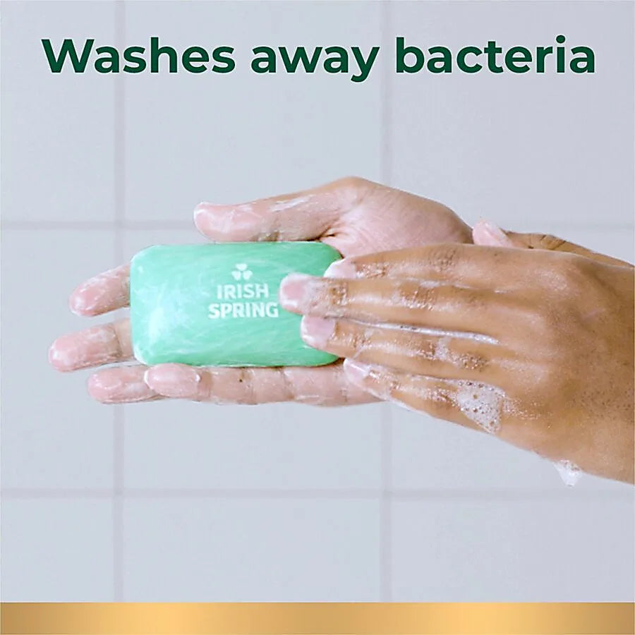 Irish Spring 14177 Bar Soap Green, Green, Clean Fresh, 3.75 oz