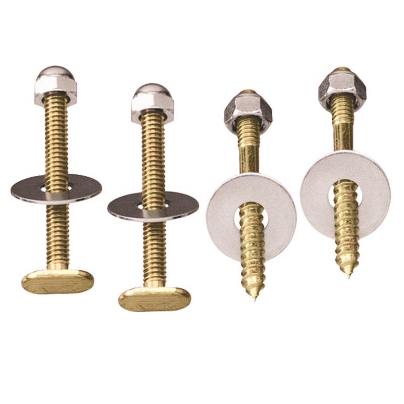 Ace Toilet Bolt Set Brass