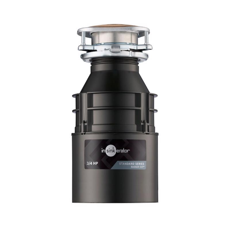 InSinkErator Badger 5XP Cord 3/4 HP Continuous Feed Garbage Disposal with Power Cord
