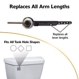 Korky StrongARM Classic Style, Brushed Nickel Flush Handle