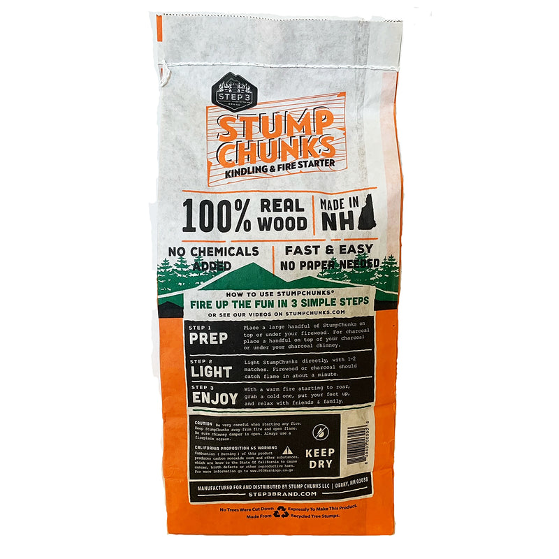 Stump Chunks Wood Fiber Fire Starter 10 min 0.3 cu ft