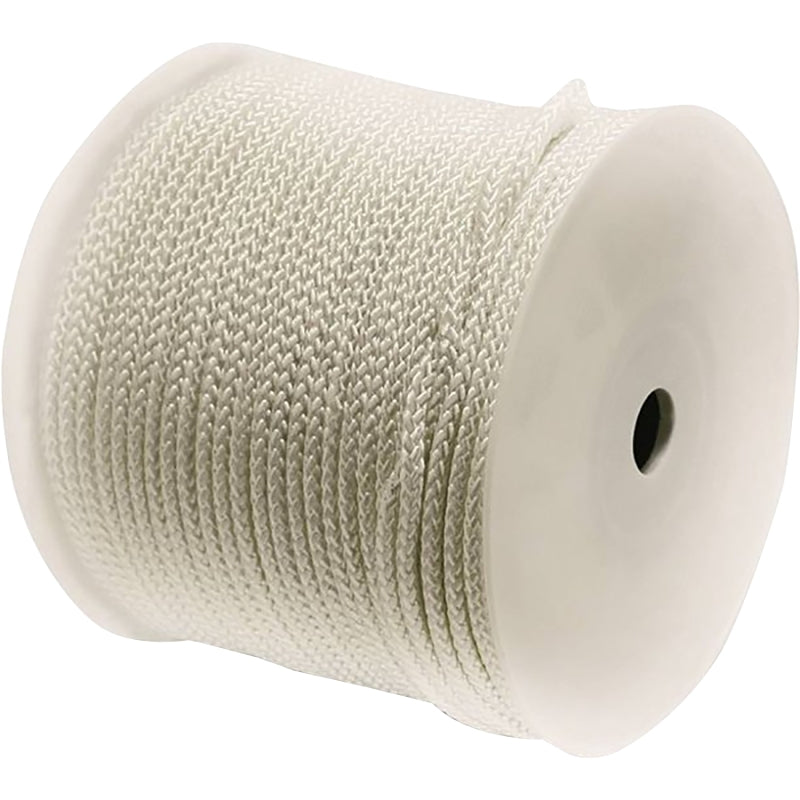 Baron 54213 Rope, 3/8 in Dia, 500 ft L, 175 lb Working Load, Nylon/Poly, Silver/White