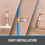Oatey Quiet Pipes 1/2 in. MIP each X 1/2 in. D MIP each Copper Water Hammer Arrester 1 pk