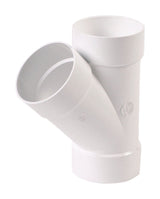 NDS Schedule 35 4 in. Hub each X 4 in. D Hub PVC Wye 1 pk