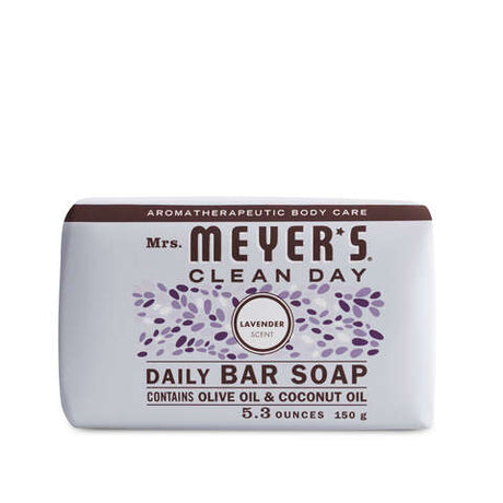 Mrs. Meyer's Clean Day Organic Lavender Scent Bar Soap 5.3 oz, Pack of 12
