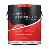 Clark+Kensington Flat Tint Base Ultra White Base Paint + Primer Interior 1 gal, Pack of 4