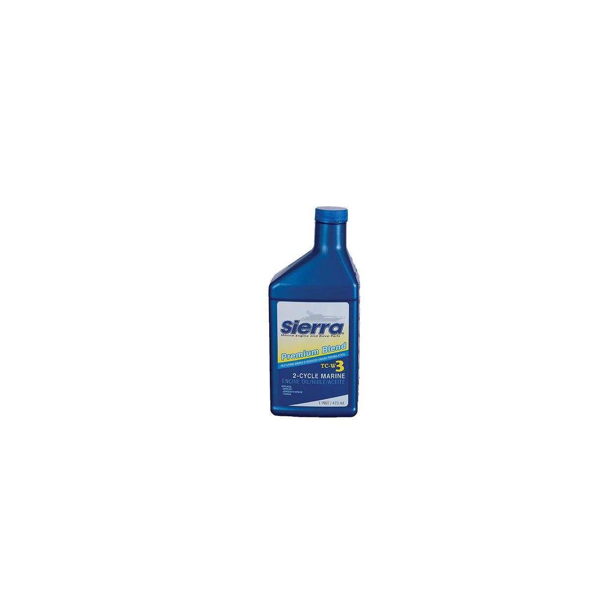 Sierra 1895001 Blue Premium TC-W3 2 Cycle Engine Oil, Pt., Pack of 12