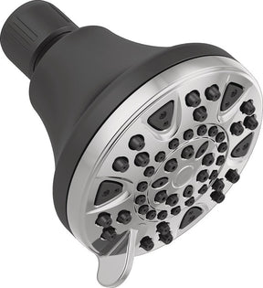 Peerless 76314 Shower Head, 1.75 gpm, 3-Spray Function, Chrome, 3-3/8 in Dia, 3-3/4 in L