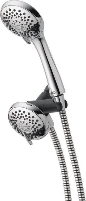 Peerless 76313C Shower Head with Hand Shower, 1.75 gpm, 3-Spray Function, Plastic, Chrome, 60 in L Hose, 3-3/4 in Dia