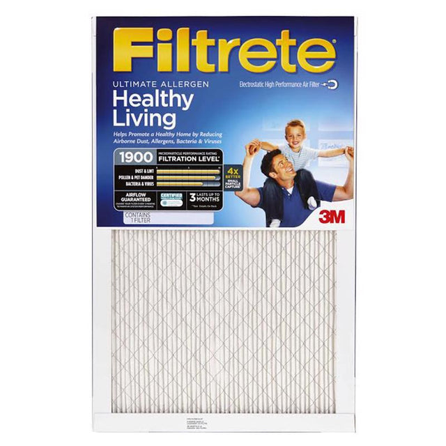 Filtrete 20 in. W X 24 in. H X 1 in. Polypropylene 1900 MPR Pleated Allergen Air Filter 1 pk, Pack of 4