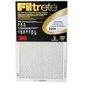Filtrete EA02DC-6C Air Filter, 20 in L, 20 in W, 12 MERV, 2200 MPR, Pack of 6