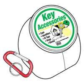 2GO KT127 Large Key Carabiner, 3-1/8 in OAL, Aluminum, Assorted, Anodized, Pack of 50