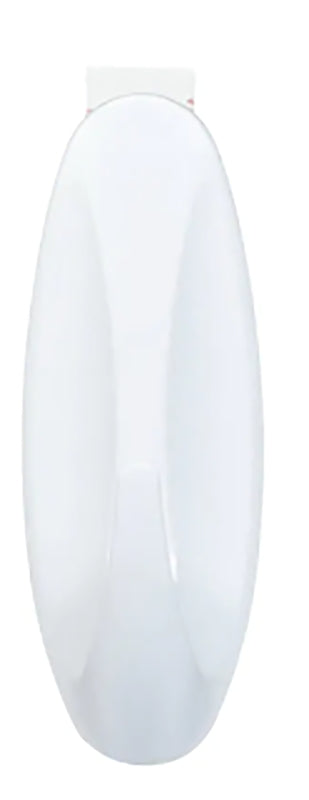 HOOK DESIGNER WHITE LARGE, Pack of 6