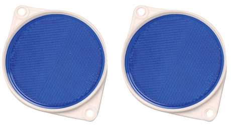 Hy-Ko CDRF-3B Carded Reflector, Bracket Mounting, 9.63 in L Post, Blue Reflector