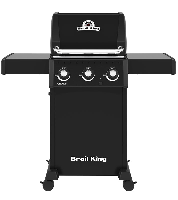 Broil King 864054 Free-Standing Gas Grill, Liquid Propane, 3-Burner, 350 sq-in Primary Cooking Surface, Black