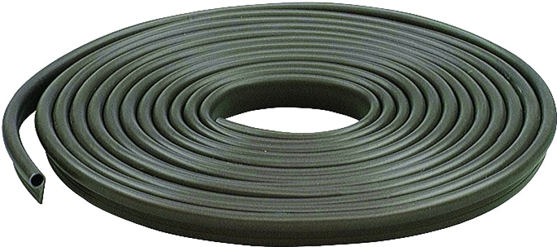 M-D 78196 Gasket Weatherstrip, 1/2 in W, 17 ft L, Vinyl, Brown