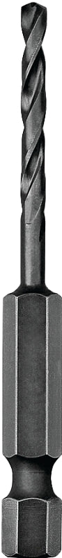 DEWALT DD5118 Impact Drill Bit, 9/32 in Dia, 3-1/2 in OAL, Spiral Flute, 1/4 in Dia Shank, Hex Shank