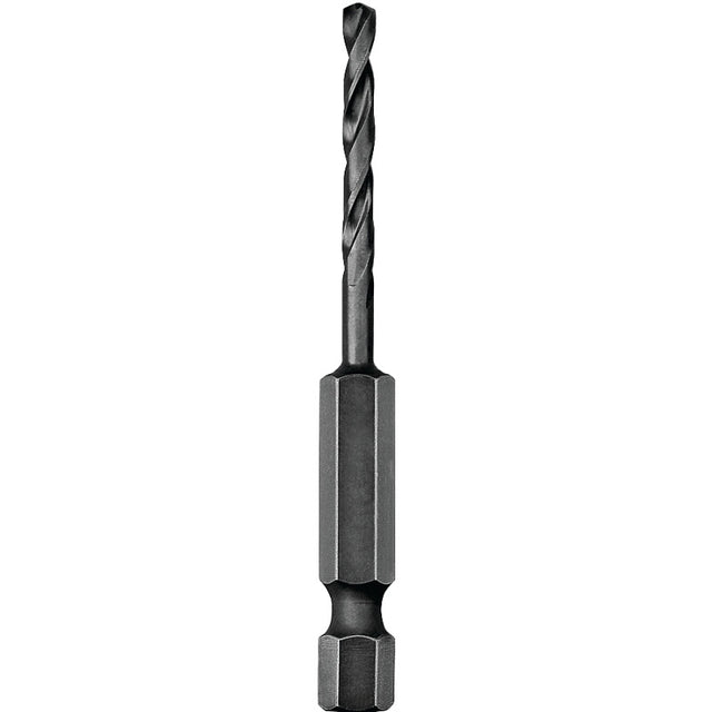 DEWALT DD5118 Impact Drill Bit, 9/32 in Dia, 3-1/2 in OAL, Spiral Flute, 1/4 in Dia Shank, Hex Shank