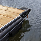 Multinautic 10511 Straight Dock with Poly Decking, Aluminum/Steel, 4-1/2 ft W, 72 in H