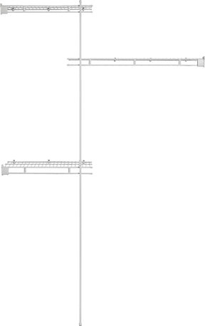 ClosetMaid 1640 Series Closet Organizer Kit, 60 in W x 12 in D x 78 in H Dimensions, Steel, White, Vinyl-Coated